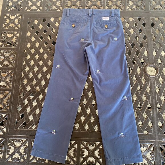 Vineyard Vines Holiday Pants - Woodie Truck with Christmas Tree - Preppy - EUC - Picture 3 of 14